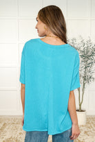 The Go-To Tee in Aqua Glow-Womens-Stay Foxy Boutique, Florissant, Missouri