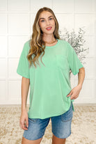 The Go-To Tee in Spearmint-Womens-Stay Foxy Boutique, Florissant, Missouri