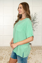 The Go-To Tee in Spearmint-Womens-Stay Foxy Boutique, Florissant, Missouri