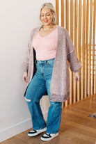The Way It Was Cardigan in Mauve-Layers-Stay Foxy Boutique, Florissant, Missouri