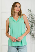 Thread Lightly Ribbed Knit Tank in Tiffany Blue-Womens-Stay Foxy Boutique, Florissant, Missouri