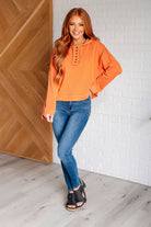 Throwback Heartthrob Hoodie in Orange-Tops-Stay Foxy Boutique, Florissant, Missouri