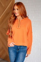 Throwback Heartthrob Hoodie in Orange-Tops-Stay Foxy Boutique, Florissant, Missouri
