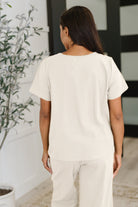 Thyme Boxy Tee in Cream-Womens-Stay Foxy Boutique, Florissant, Missouri