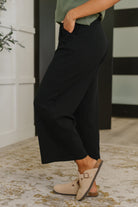 Thyme Culottes in Black-Womens-Stay Foxy Boutique, Florissant, Missouri