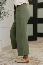 Thyme Culottes in Dusty Pine-Womens-Stay Foxy Boutique, Florissant, Missouri