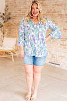 Tide Pool Baby Doll Top-Tops-Stay Foxy Boutique, Florissant, Missouri