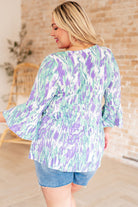Tide Pool Baby Doll Top-Tops-Stay Foxy Boutique, Florissant, Missouri