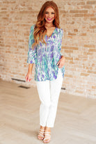Tide Pool Baby Doll Top-Tops-Stay Foxy Boutique, Florissant, Missouri