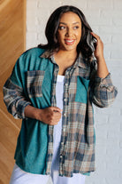 Tied for Time Thermal Plaid Button Up-Tops-Stay Foxy Boutique, Florissant, Missouri