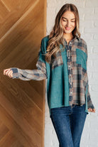 Tied for Time Thermal Plaid Button Up-Tops-Stay Foxy Boutique, Florissant, Missouri
