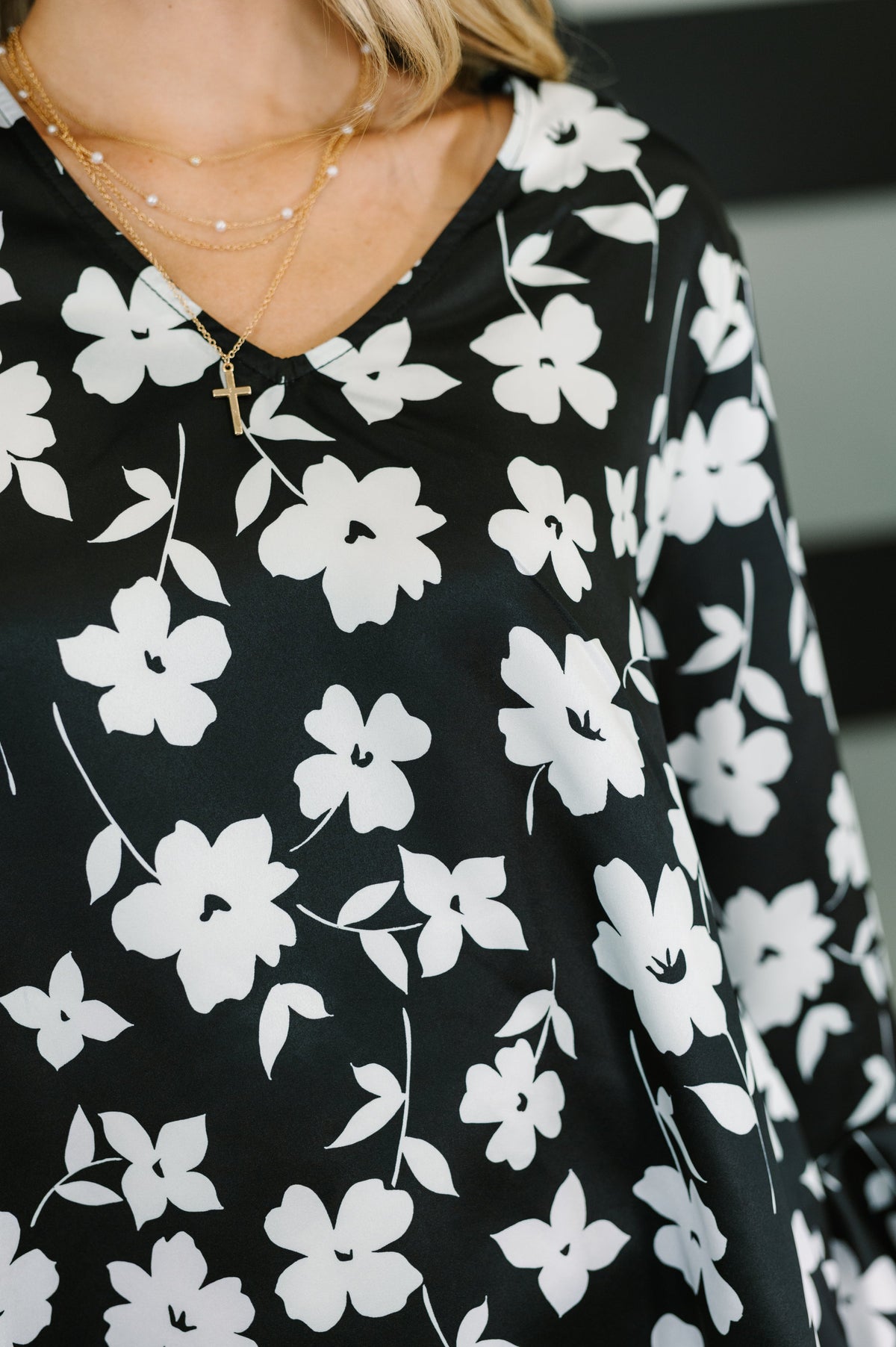 Time and Time Again Floral Blouse-Womens-Stay Foxy Boutique, Florissant, Missouri