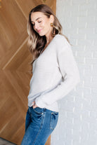 Told You So Ribbed Knit V Neck Sweater-Tops-Stay Foxy Boutique, Florissant, Missouri