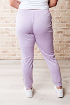 Tommy Two Tone Waffle Joggers Purple-Athleisure-Stay Foxy Boutique, Florissant, Missouri