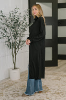 Travel City Scape Turtle Neck Tunic in Black-Womens-Stay Foxy Boutique, Florissant, Missouri