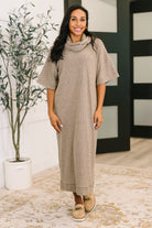Travel Envy Ribbed Knit Dress in Light Coco-Womens-Stay Foxy Boutique, Florissant, Missouri