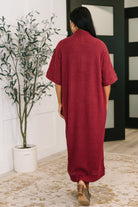 Travel Envy Ribbed Knit Dress in Wine-Womens-Stay Foxy Boutique, Florissant, Missouri