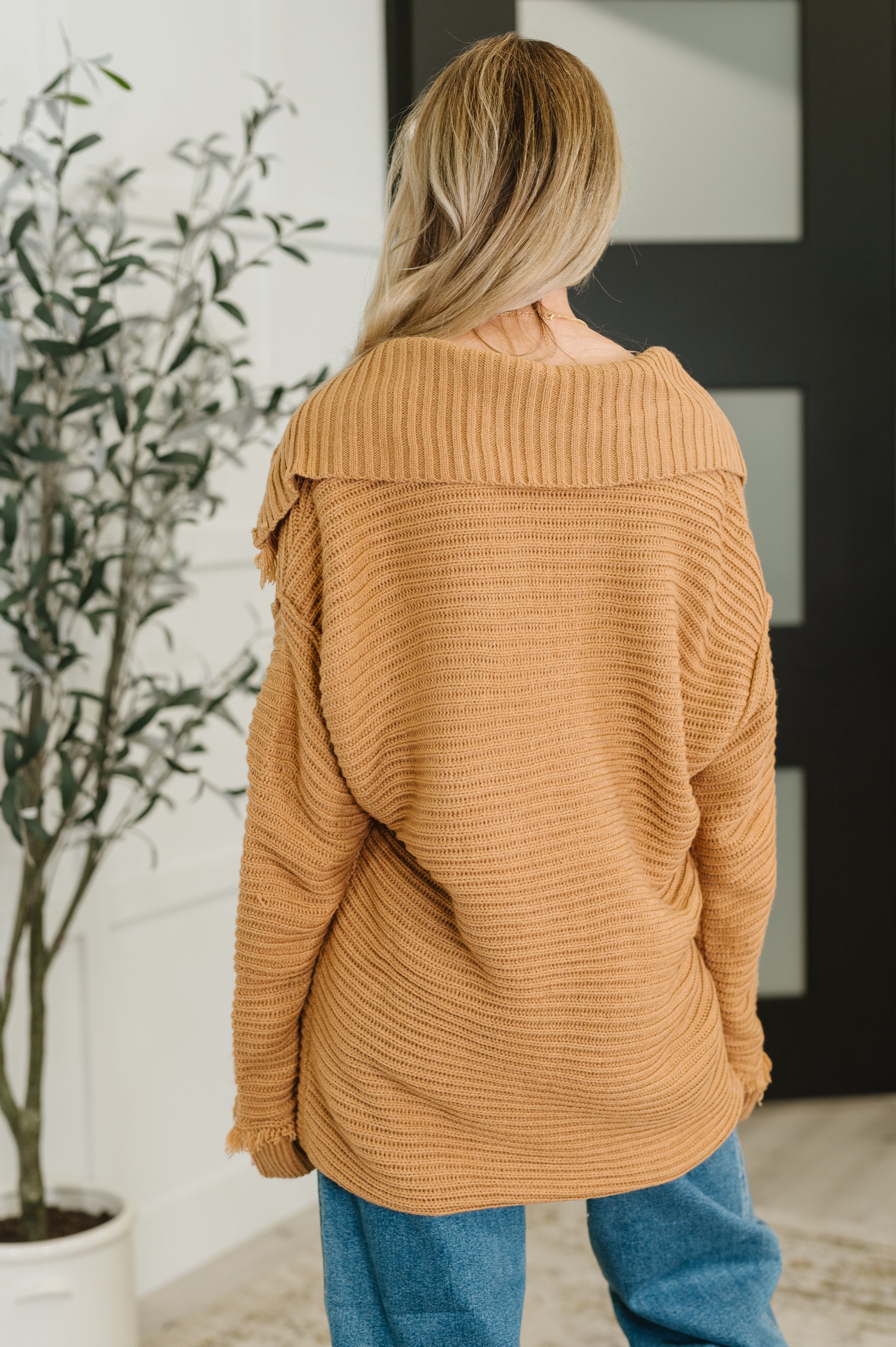 Travel Far & Wide Sweater in Taupe-Womens-Stay Foxy Boutique, Florissant, Missouri
