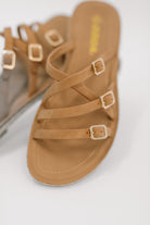 Trusty Strappy Sandals in Light Tan-Womens-Stay Foxy Boutique, Florissant, Missouri