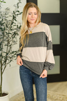 Two-Tone Take Drop Shoulder Top-Womens-Stay Foxy Boutique, Florissant, Missouri
