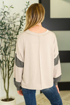 Two-Tone Take Drop Shoulder Top-Womens-Stay Foxy Boutique, Florissant, Missouri
