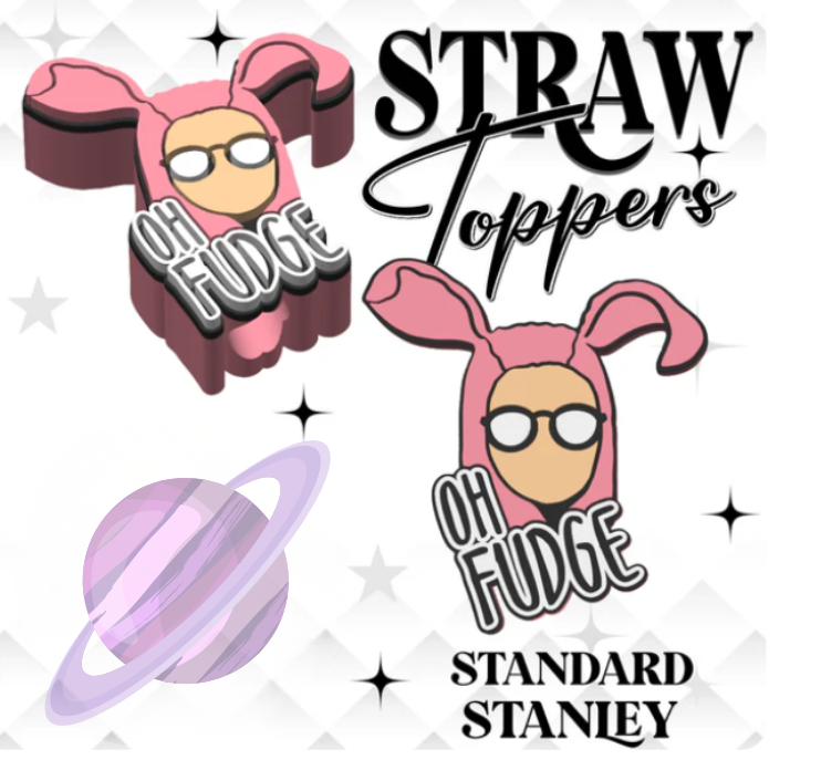FUDGE- 3D PRINTED STRAW CHARM-Stay Foxy Boutique, Florissant, Missouri