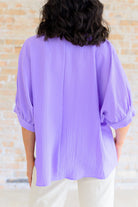 Up For Anything V-Neck Blouse in Lavender-Tops-Stay Foxy Boutique, Florissant, Missouri