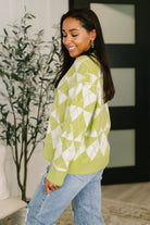 Up, Up and Away Argyle Cardigan-Womens-Stay Foxy Boutique, Florissant, Missouri