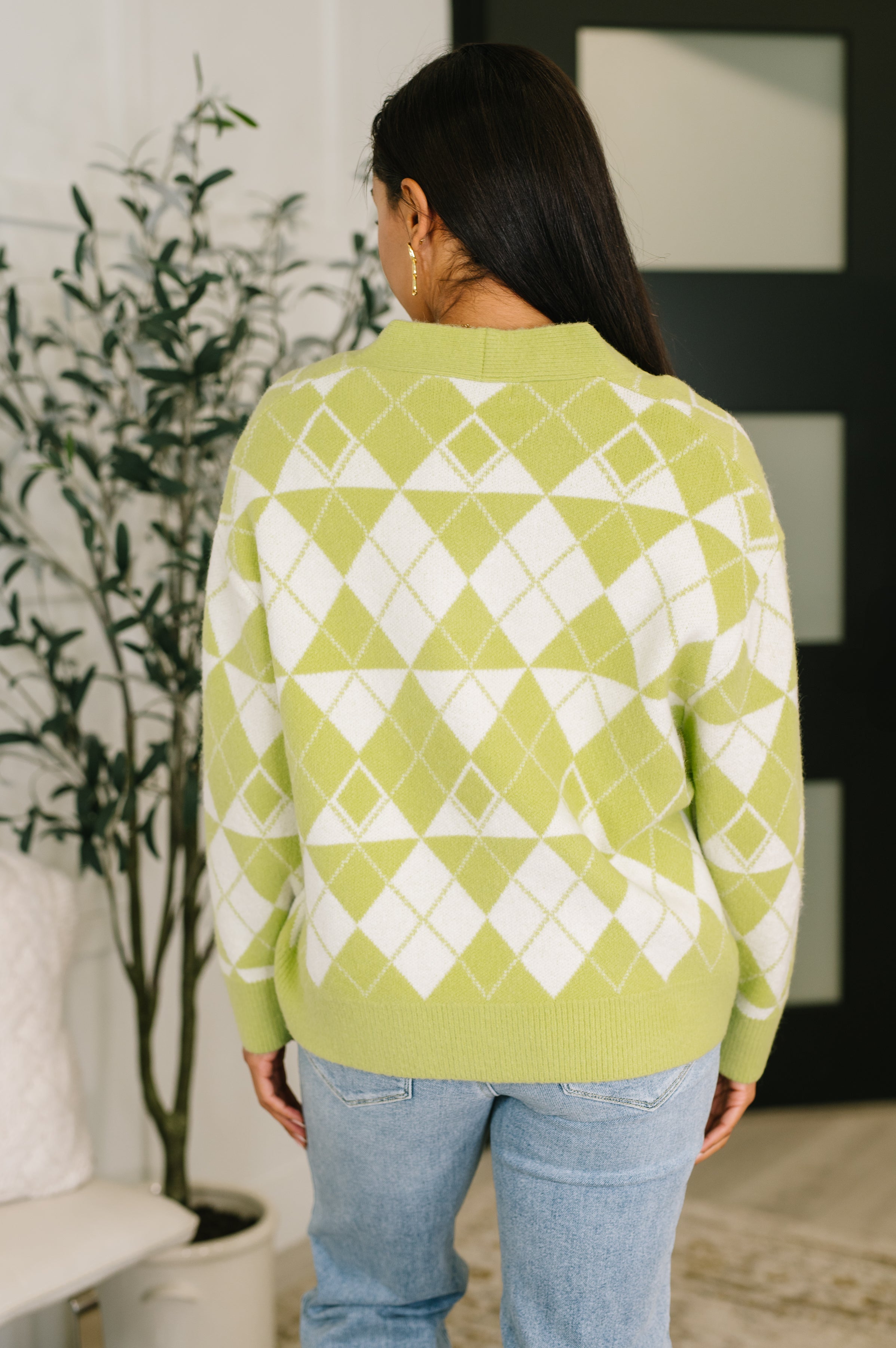Up, Up and Away Argyle Cardigan-Womens-Stay Foxy Boutique, Florissant, Missouri