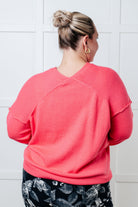 Very Understandable V-Neck Sweater in Pink-Tops-Stay Foxy Boutique, Florissant, Missouri