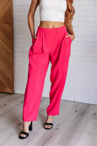 Vigilante Stuff Pleated Trousers in Hot Pink-Bottoms-Stay Foxy Boutique, Florissant, Missouri