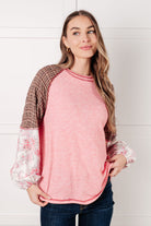 Walk for Miles Floral Color Block Top-Tops-Stay Foxy Boutique, Florissant, Missouri