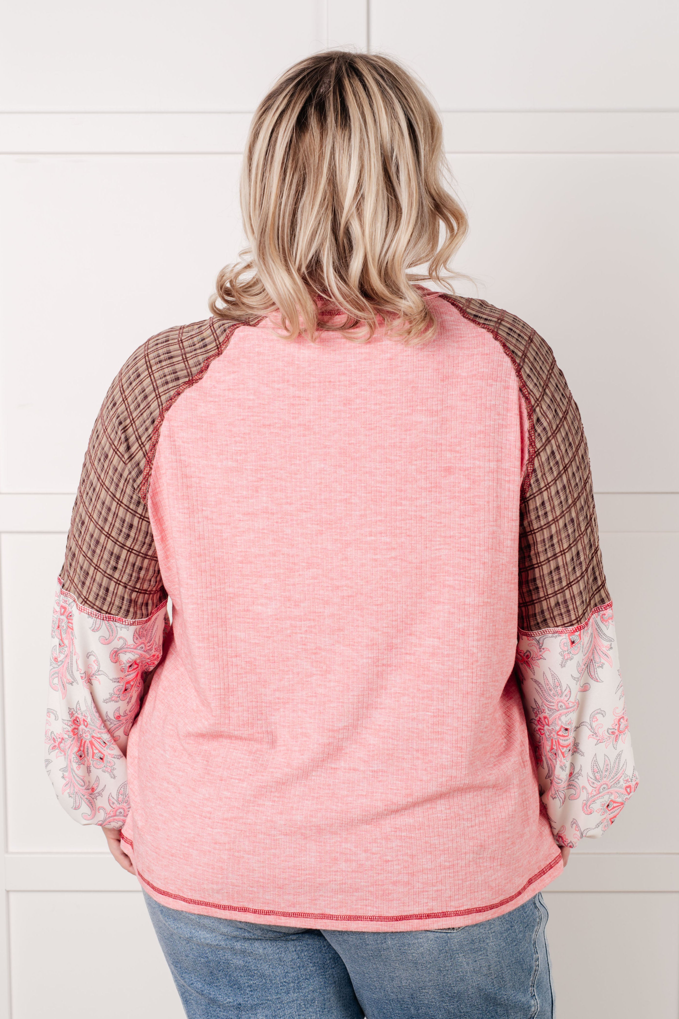 Walk for Miles Floral Color Block Top-Tops-Stay Foxy Boutique, Florissant, Missouri