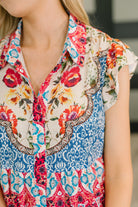Wanted Whimsy Collared Printed Dress-Womens-Stay Foxy Boutique, Florissant, Missouri