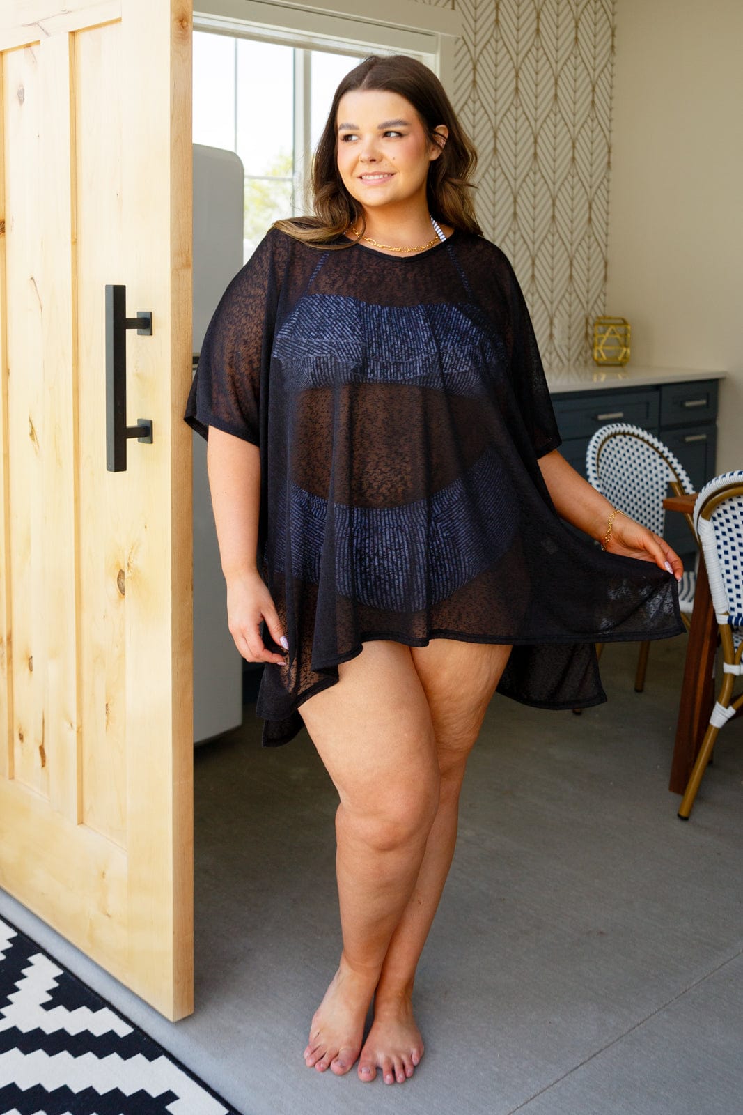 Warm Days, Cool Nights Top in Black-Tops-Stay Foxy Boutique, Florissant, Missouri