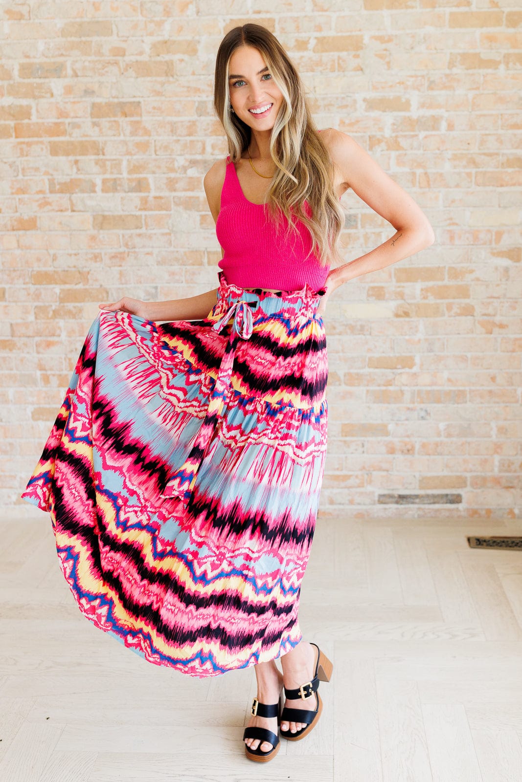 Watch Me Twirl Abstract Skirt-Bottoms-Stay Foxy Boutique, Florissant, Missouri