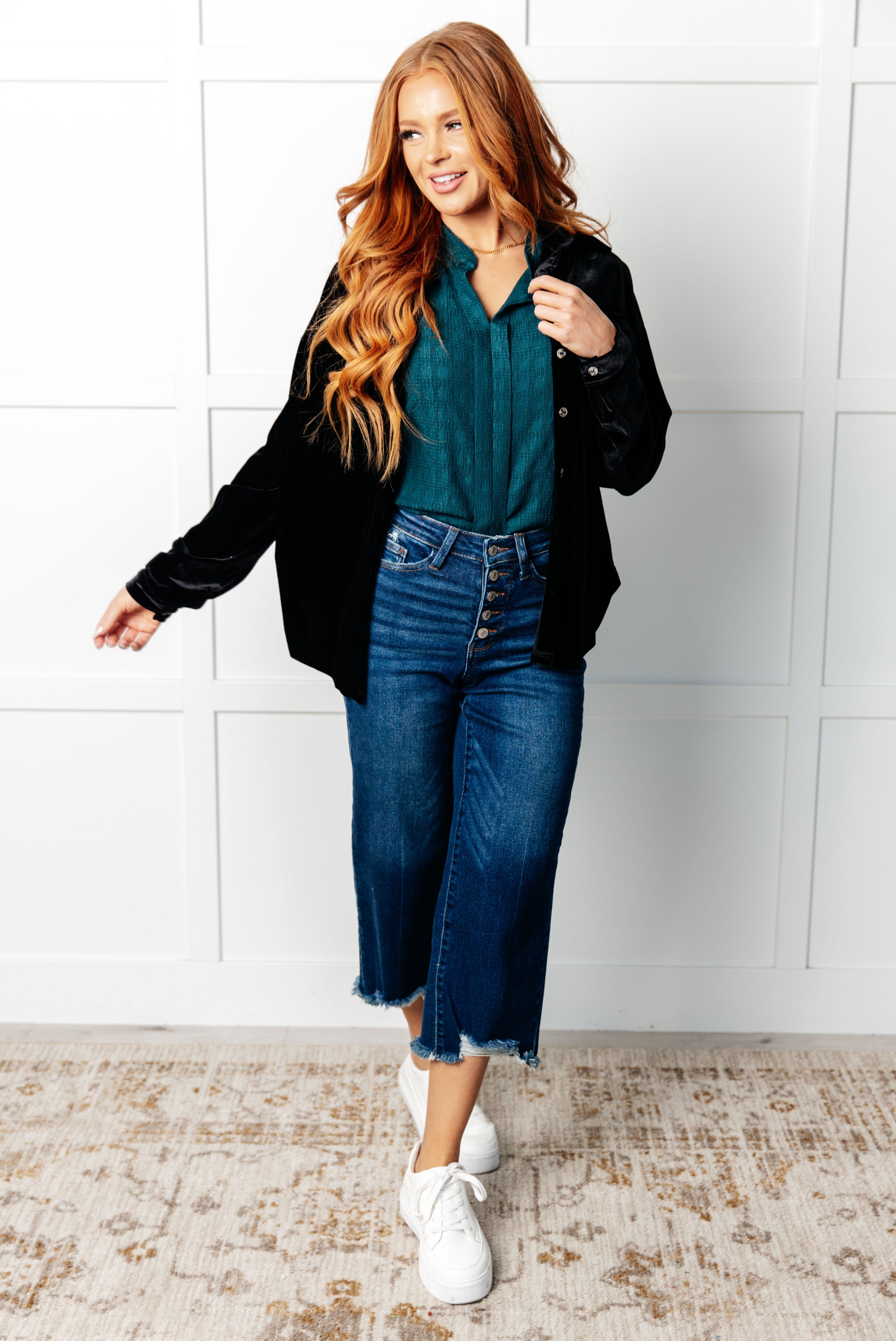 Matter of Fact Pleat Front Sleeveless Blouse in Sea Green-Blouses-Stay Foxy Boutique, Florissant, Missouri