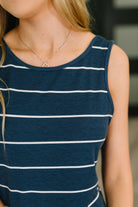 What a View Striped Sleeveless Maxi-Womens-Stay Foxy Boutique, Florissant, Missouri