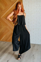 When All is Said and Done Spaghetti Strap Jumpsuit-Jumpsuits & Rompers-Stay Foxy Boutique, Florissant, Missouri