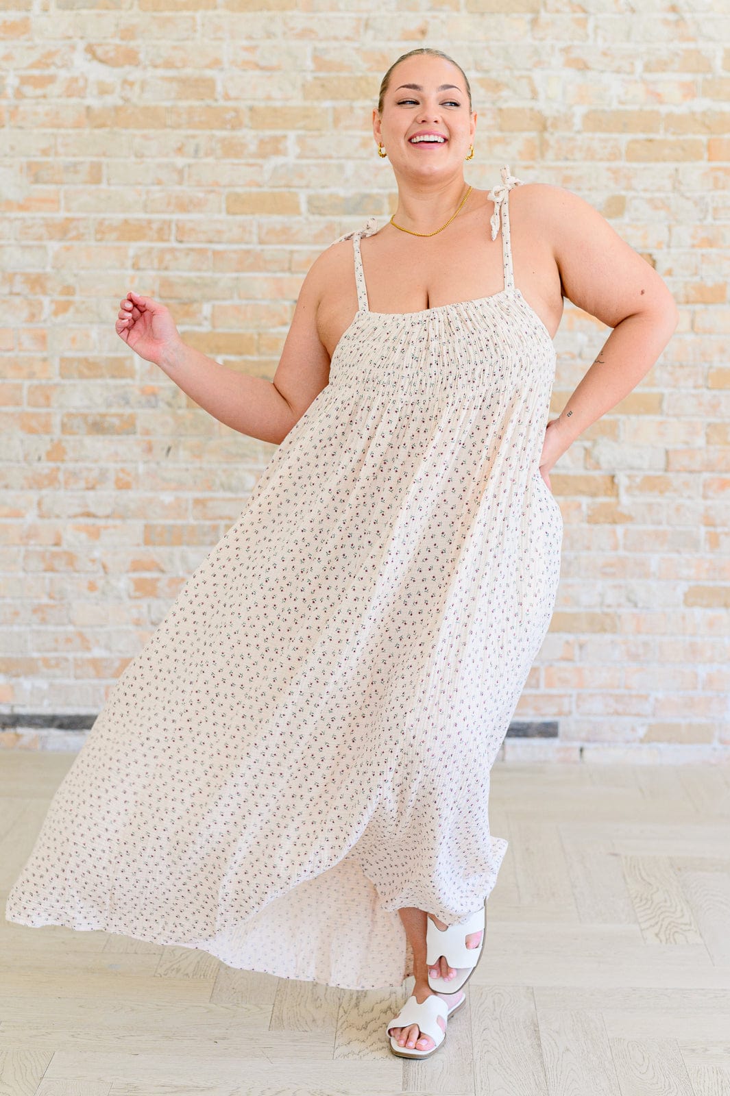 Where Art Thou? Floral Summer Dress-Dresses-Stay Foxy Boutique, Florissant, Missouri