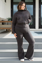 Where Are You Zip Up Jacket in Black-Layers-Stay Foxy Boutique, Florissant, Missouri