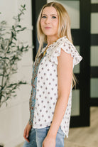 Willow Breeze Short Sleeve Blouse-Womens-Stay Foxy Boutique, Florissant, Missouri