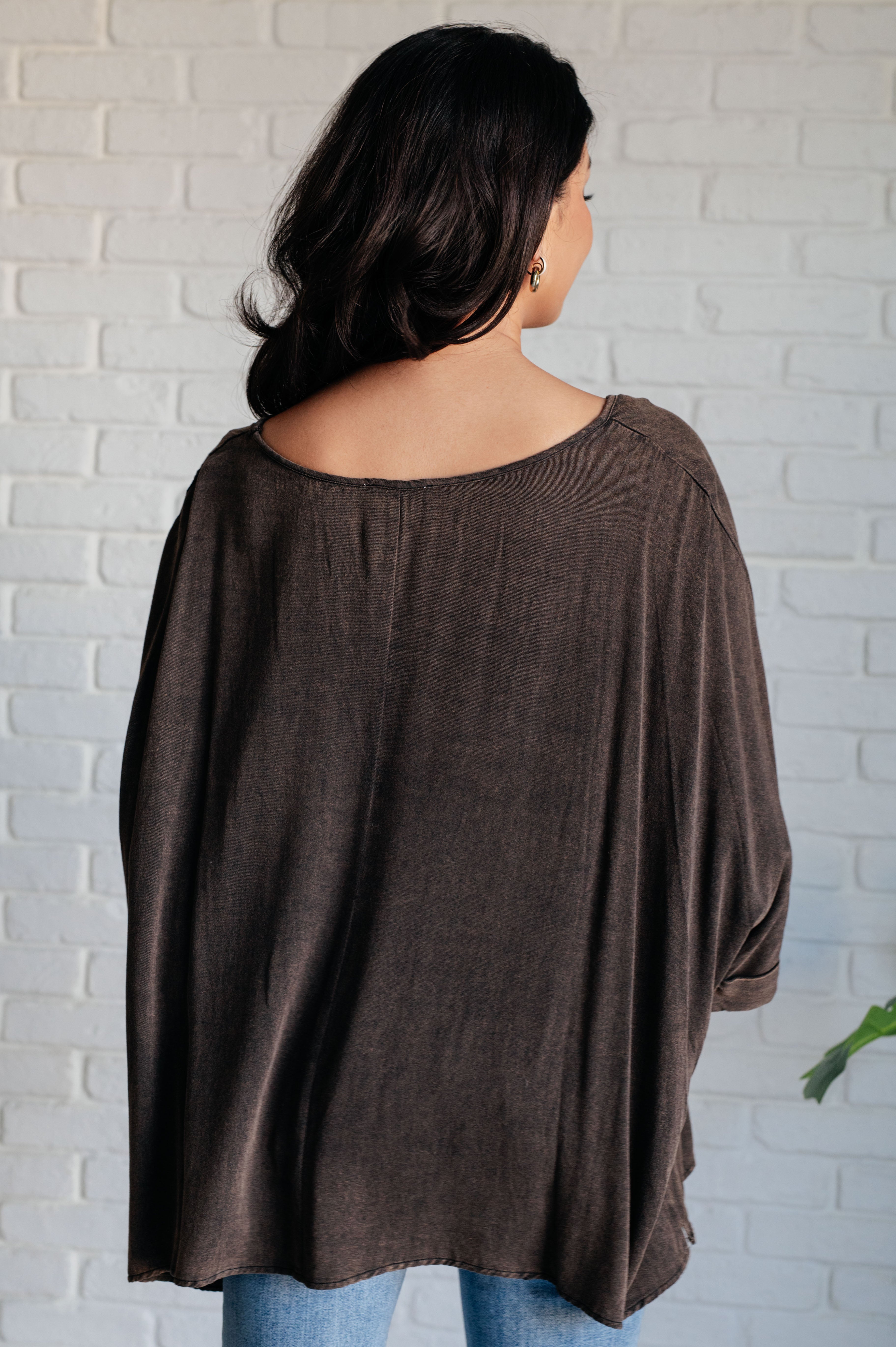 Wishy Washy Mineral Washed Oversized Top-Tops-Stay Foxy Boutique, Florissant, Missouri