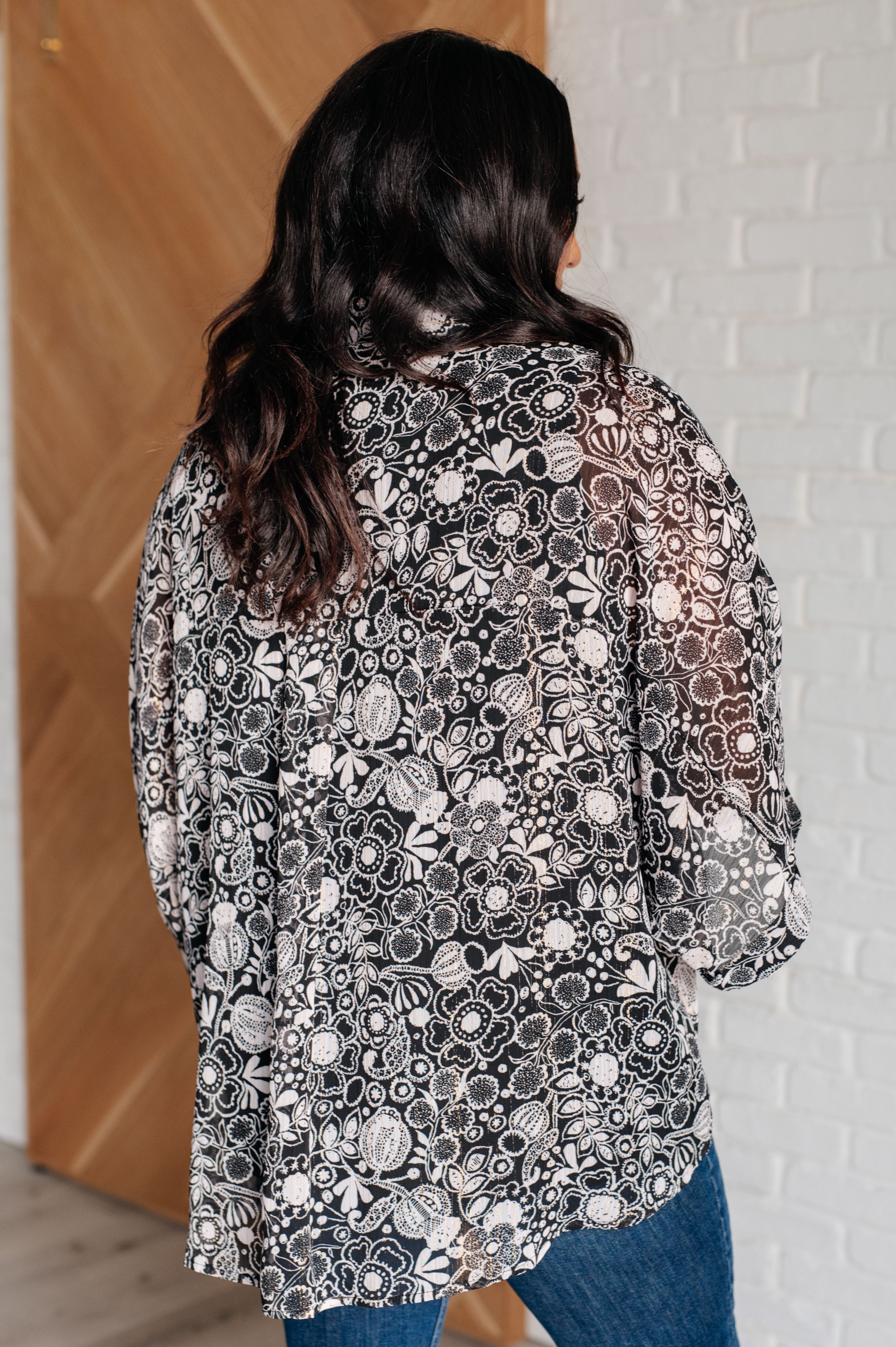 Work All Day Floral Top-Tops-Stay Foxy Boutique, Florissant, Missouri