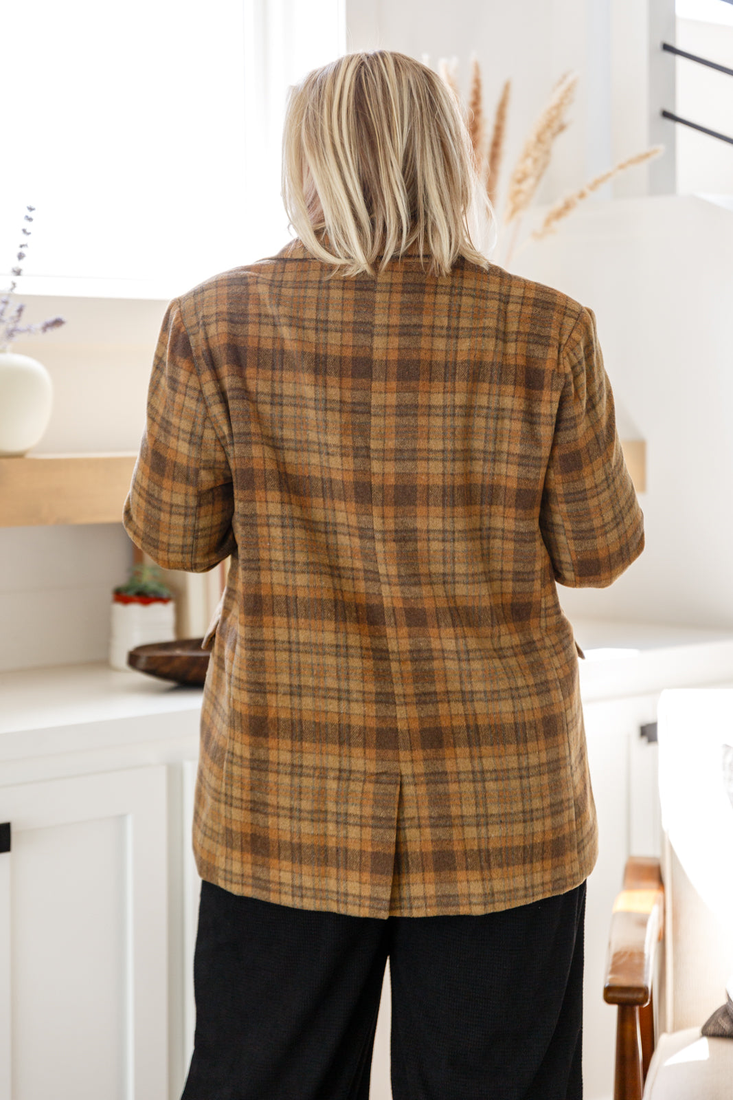 World Class Plaid Blazer-Layers-Stay Foxy Boutique, Florissant, Missouri
