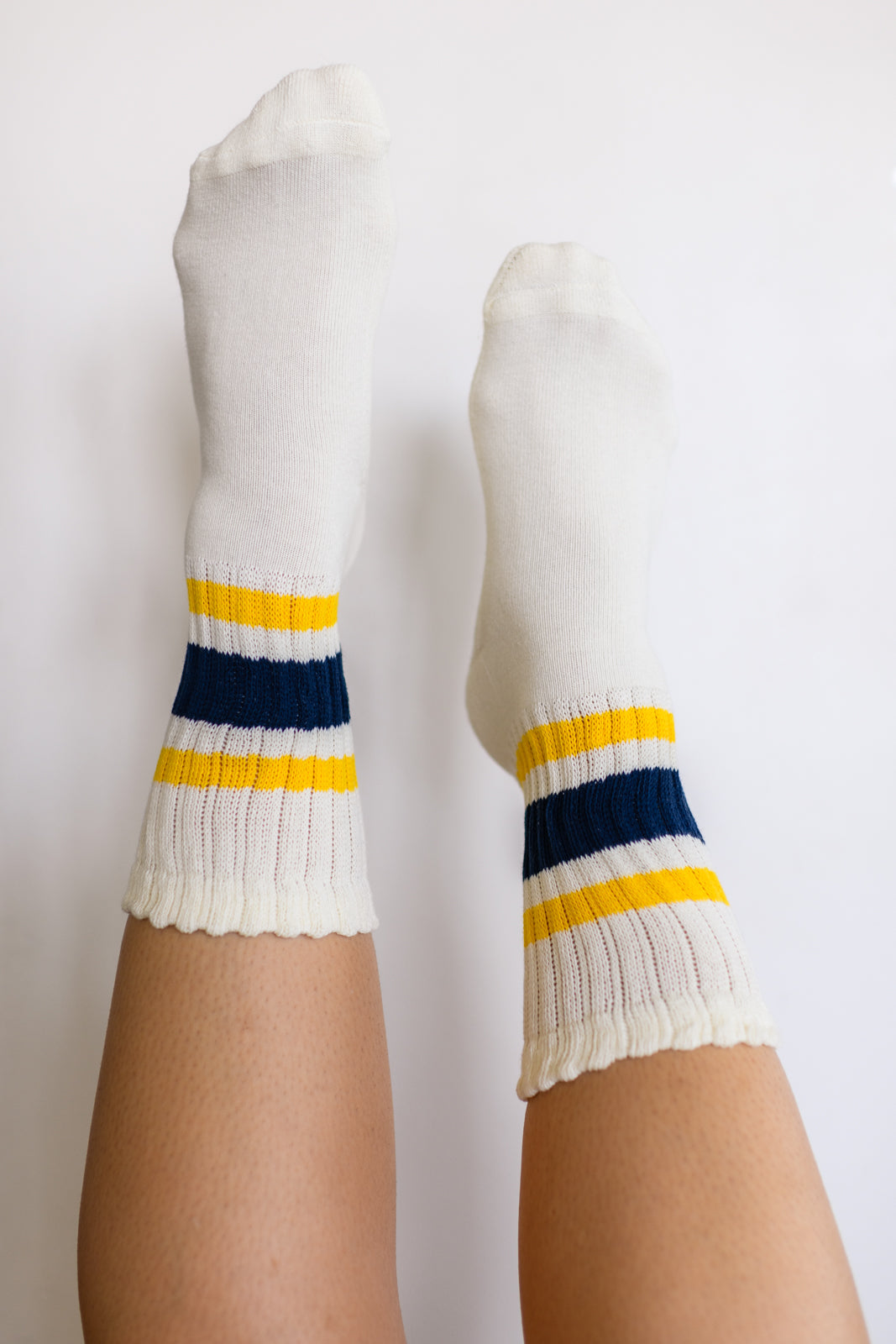 World's Best Dad Socks in Navy and Yellow-Accessories-Stay Foxy Boutique, Florissant, Missouri