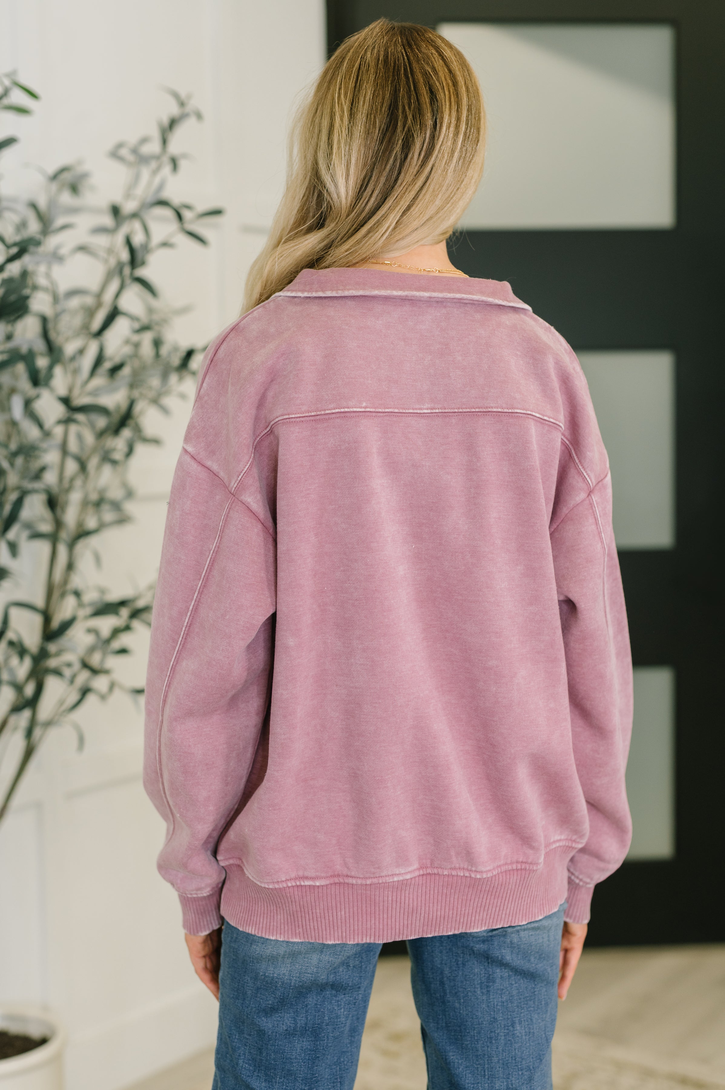 You Should Know Half Zip Pullover in Light Rose-Womens-Stay Foxy Boutique, Florissant, Missouri