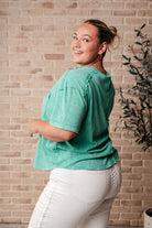 You're No Fun Top In Green-Tops-Stay Foxy Boutique, Florissant, Missouri