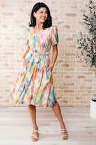 Young, Wild & Free Round Neck Dress-Dresses-Stay Foxy Boutique, Florissant, Missouri