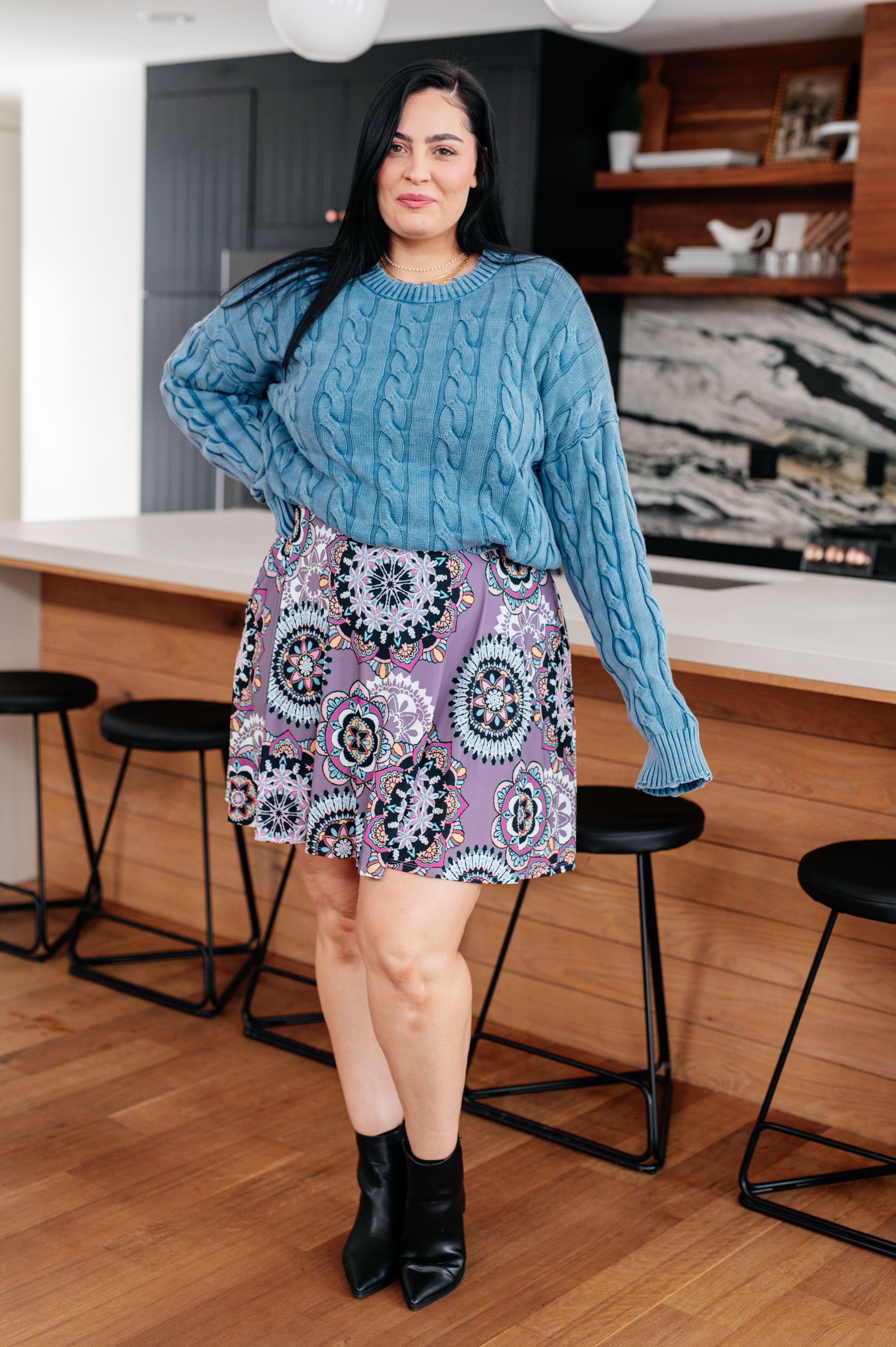 In the Right Direction Cable Knit Sweater-Tops-Stay Foxy Boutique, Florissant, Missouri